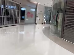 Shopping naked in the mall