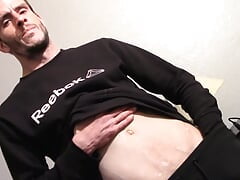 Handsome Shank spanks his massive dick before cumming