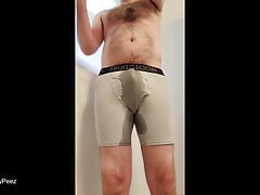 Soaking Boxers and a Slow Motion Blast of Cum!