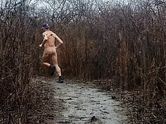 Muddy naked run