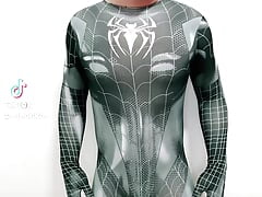 Spiderman bodysuit show cock TikTok