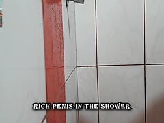 PLAYING WITH THE COCK IN THE BATHROOM