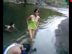 indian girls on river