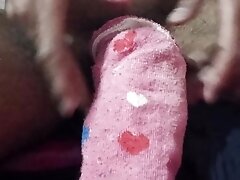 Early morning slow handjob with huge cock