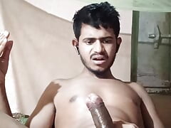 Bhabhi taught brother-in-law to massage cock on video call and along with sister-in-law also caressed her pussy