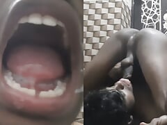 Hot teen 18 Cummings his semen into his own mouth