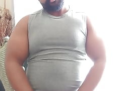 Thick Bearded Daddy Jacks It and Cums