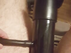Milking Machine after 3 hours of pumping my cock