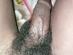 Playing With Hairy Cock