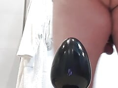 103-4 Anal insertion with the 72mm egg shaped plug.  session 103. 20231111