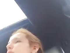 Bella Thorne moaning in a car